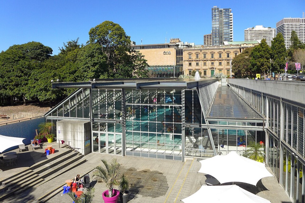 Cook + Phillip Park pool under its glass roof