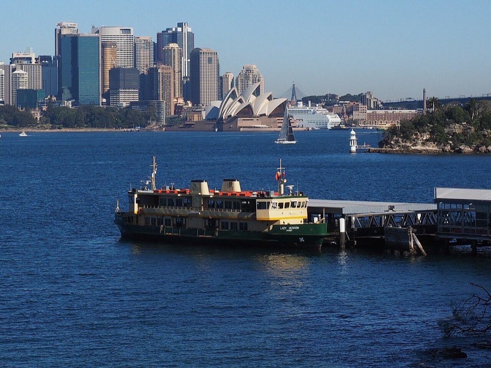 The ferry, our ride there